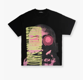 Valabasas Sanity Black Tee showcased with bold branding and high-quality fabric for everyday wear
