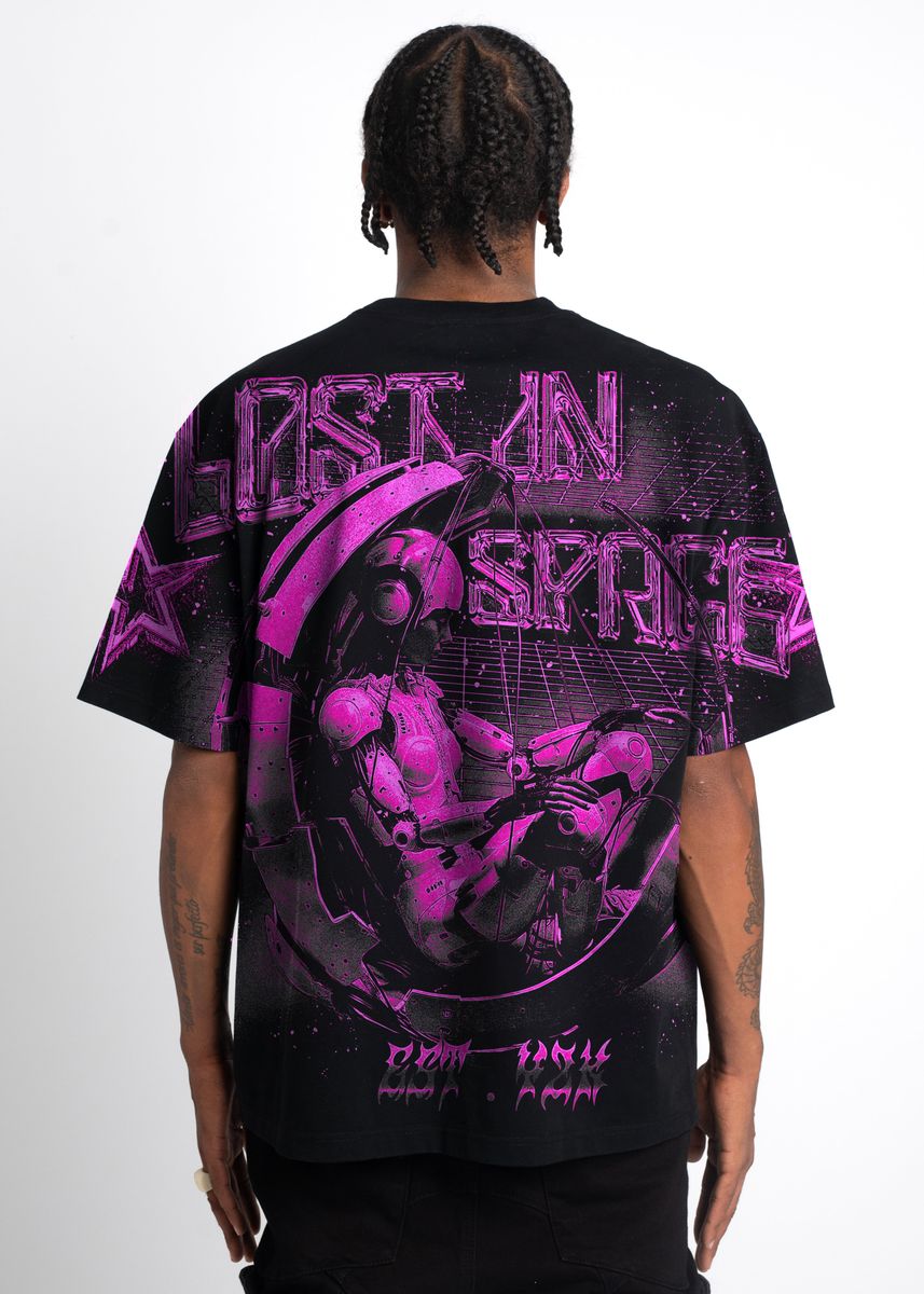 Soft and comfortable Guapi Cyber Pink Tee made with premium cotton