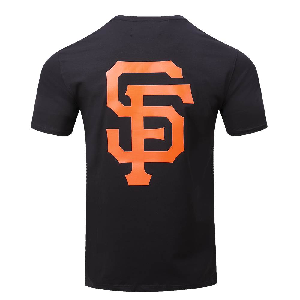 Men's San Francisco Giants Top Mesh Tee in black featuring team branding and breathable fabric