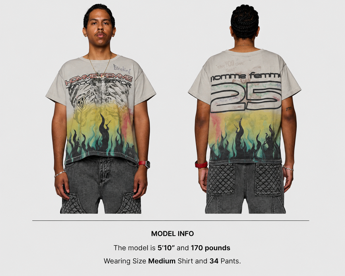 Homme + Femme "Torque Terror" Tee - White