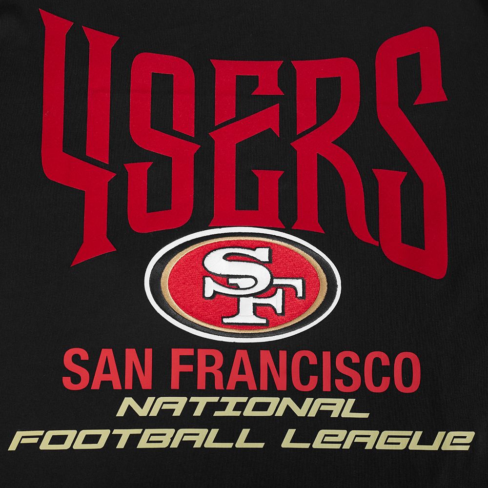 Pro Standard San Francisco 49ers black short sleeve tee with city tour theme and detailed graphics