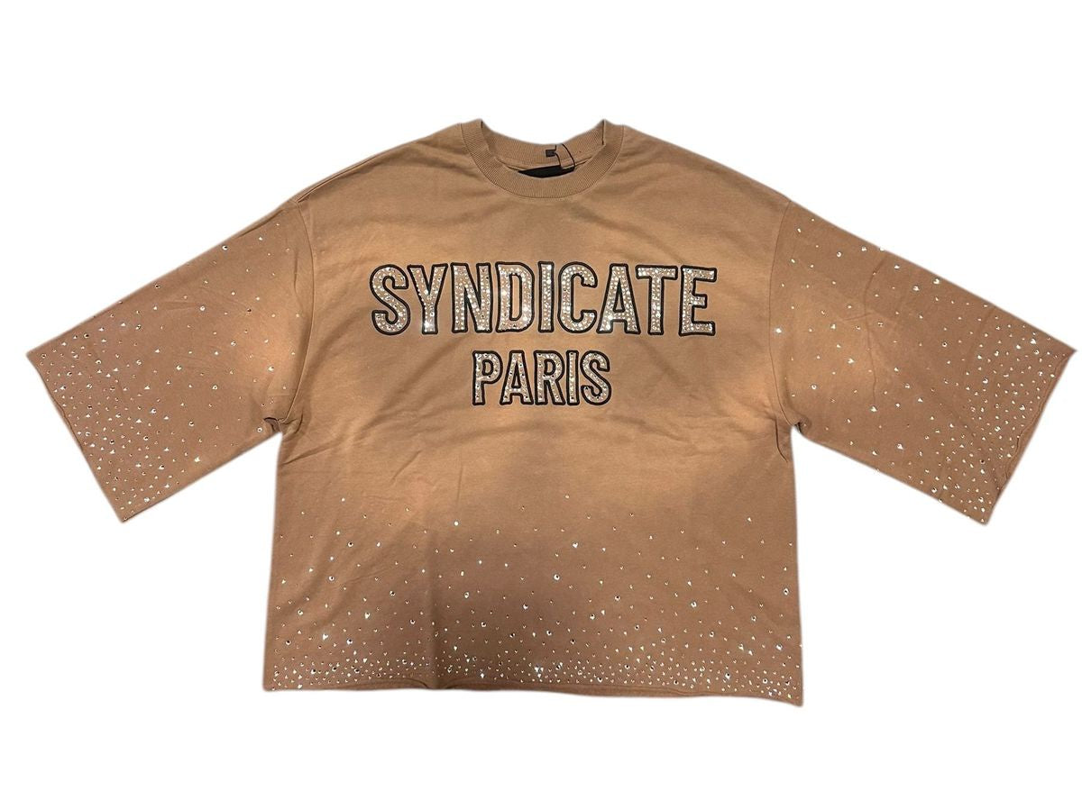 A stylish Syndicate Paris Crop Cafe Tee featuring a modern design and comfortable fit