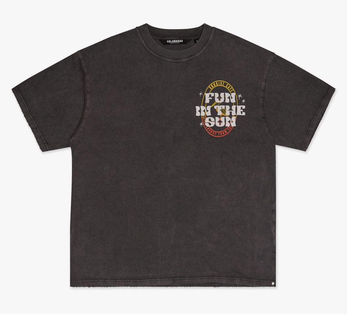 VLBS-VT1-1024, a grey tee with Shine On design by Valabasas