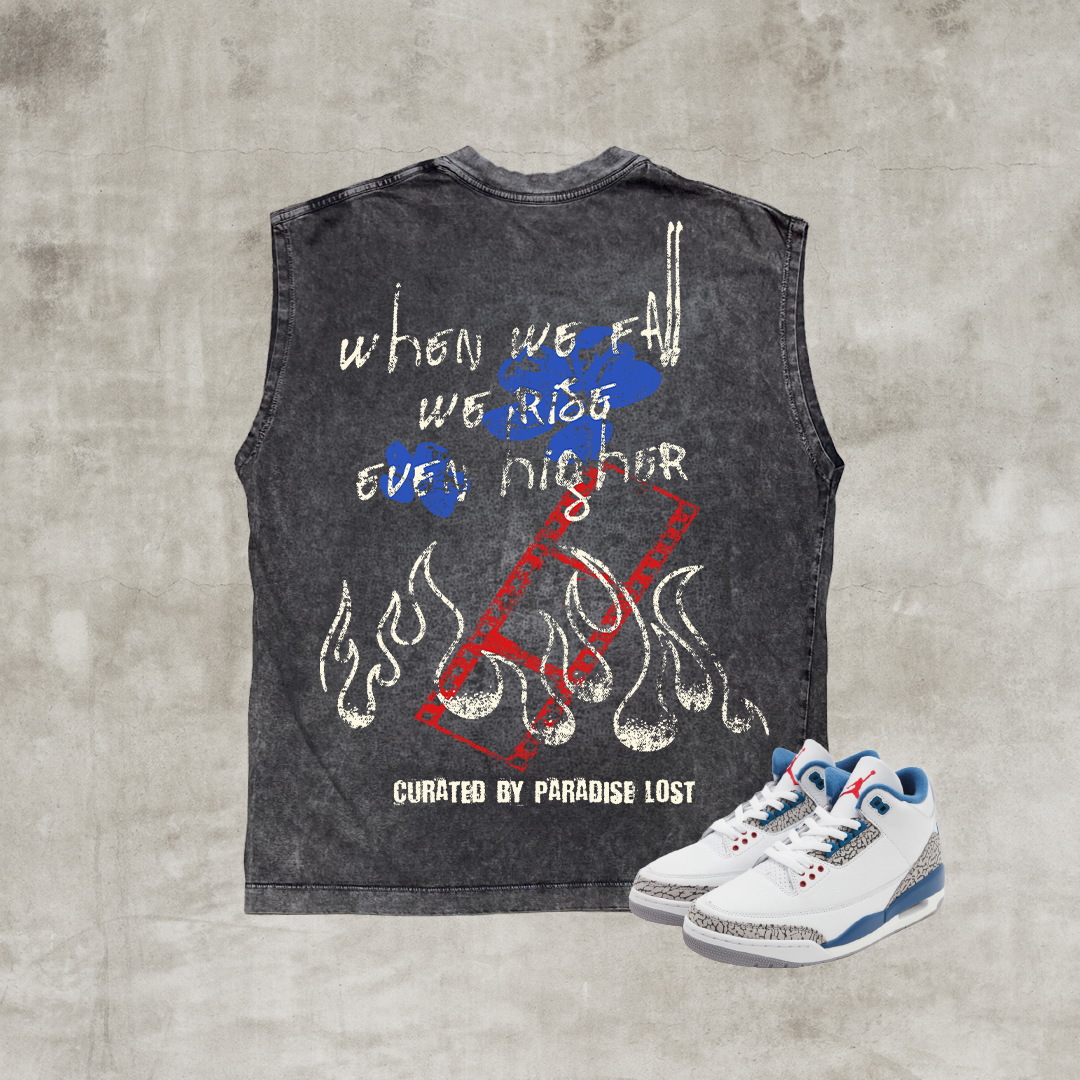 Paradise Lost "Deep Thoughts" Charcoal Muscle Tee