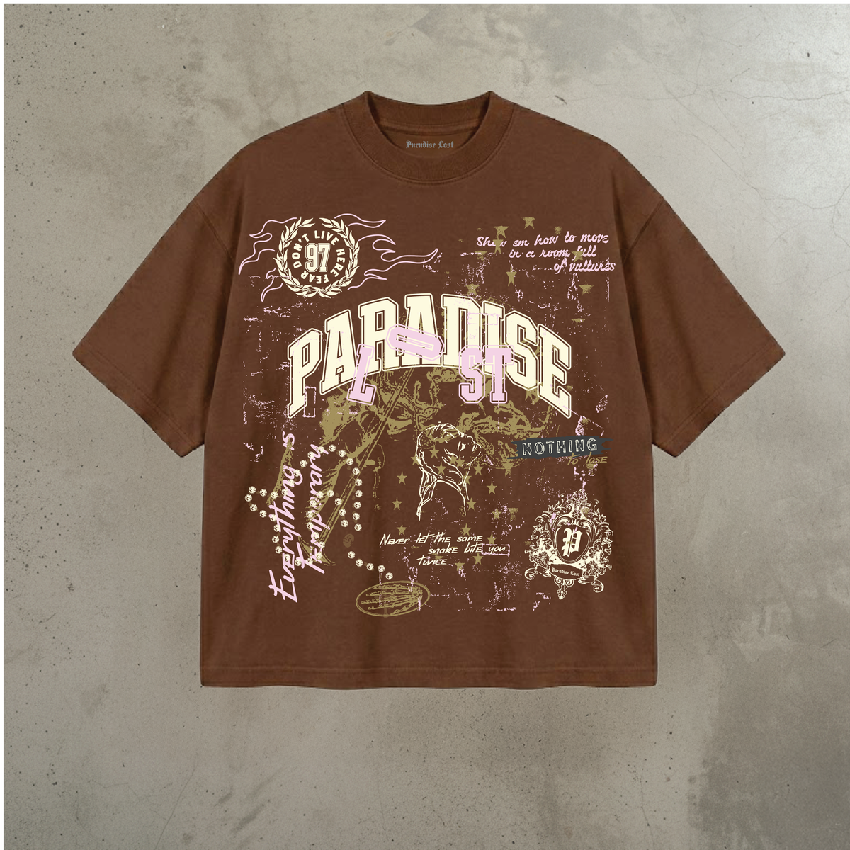 Paradise Lost "Paradise Relic" Brown Tee