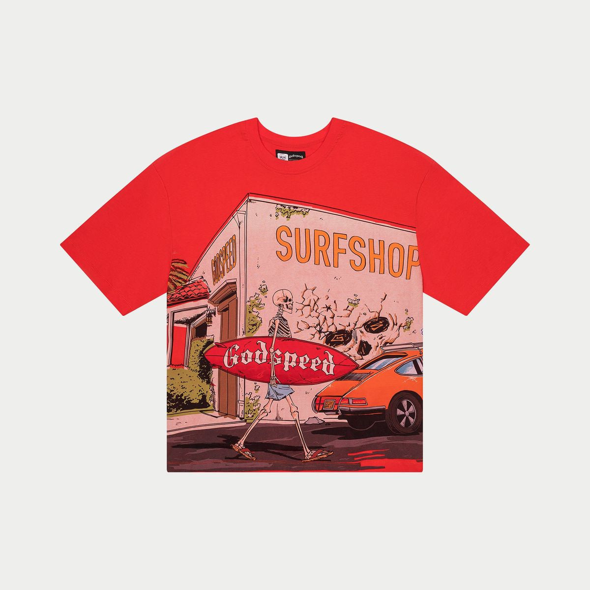 Godspeed GS Surf Shop T-Shirt - Red
