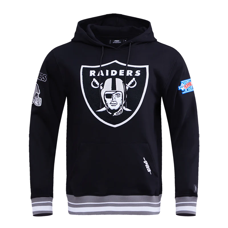 Las Vegas Raiders Mash Up Logo Hoodie Black Fresh Society