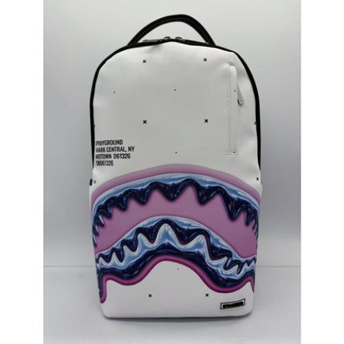 Sprayground Shark Central Liquid Chrome Backpack (B8427)