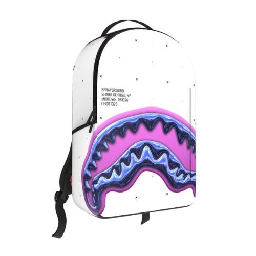 Sprayground Shark Central Liquid Chrome Backpack (B8427)