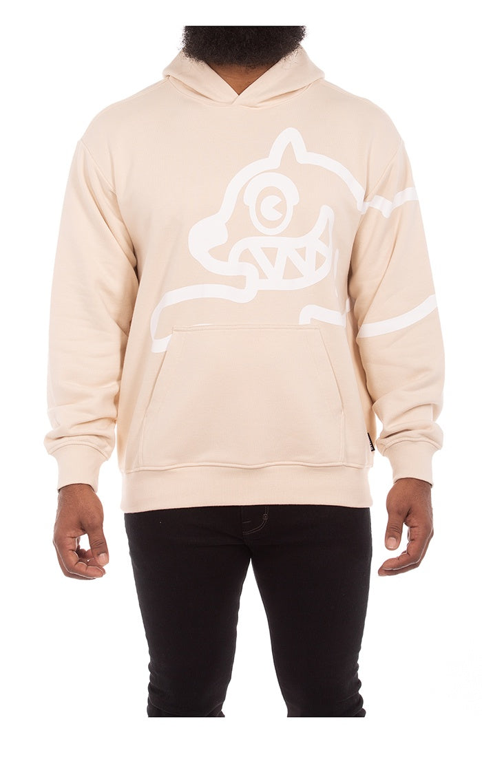 Ice Cream Biggie Fog Hoodie in grey with embroidered logo