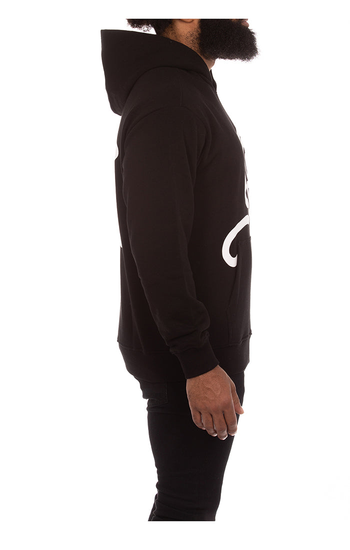 Black hoodie with Ice Cream brand logo and kangaroo pocket