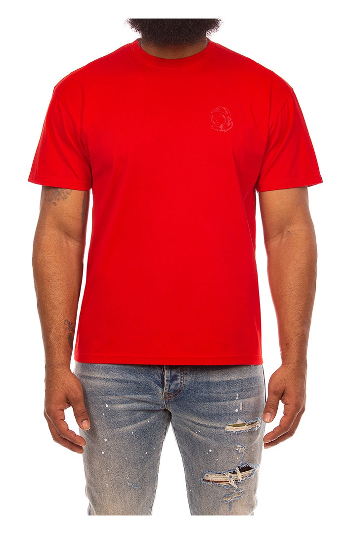Red Billionaire Boy's Club BB Helmet SS Knit with detailed stitching and vibrant color