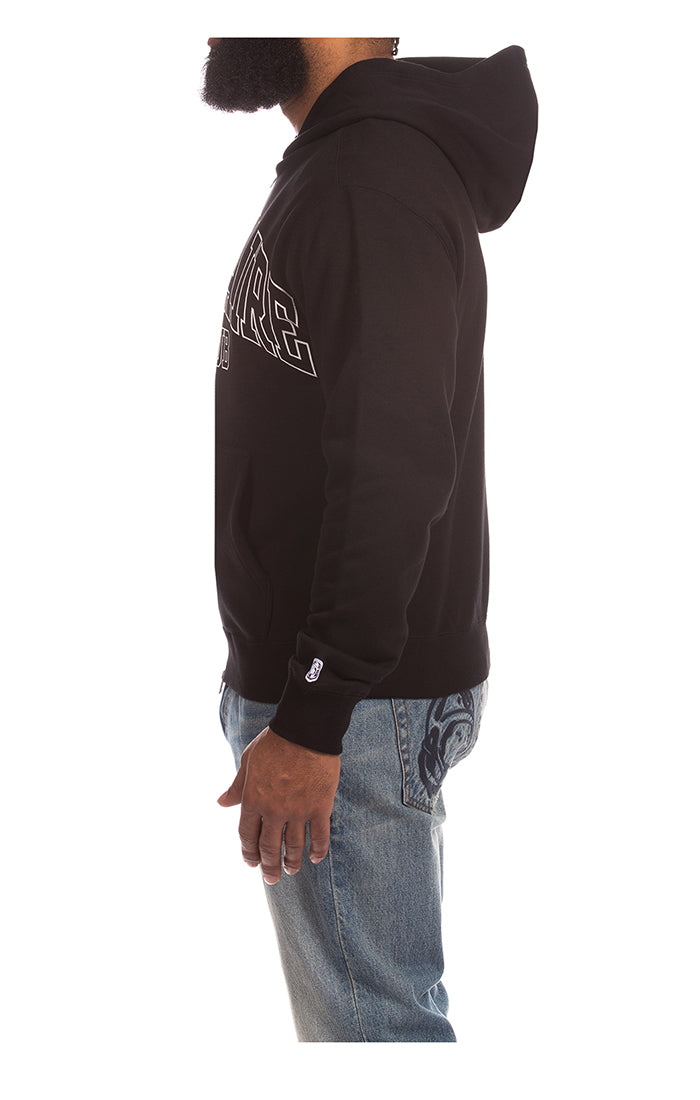 BBC Black BB Script Zip Hoodie (861-6303)