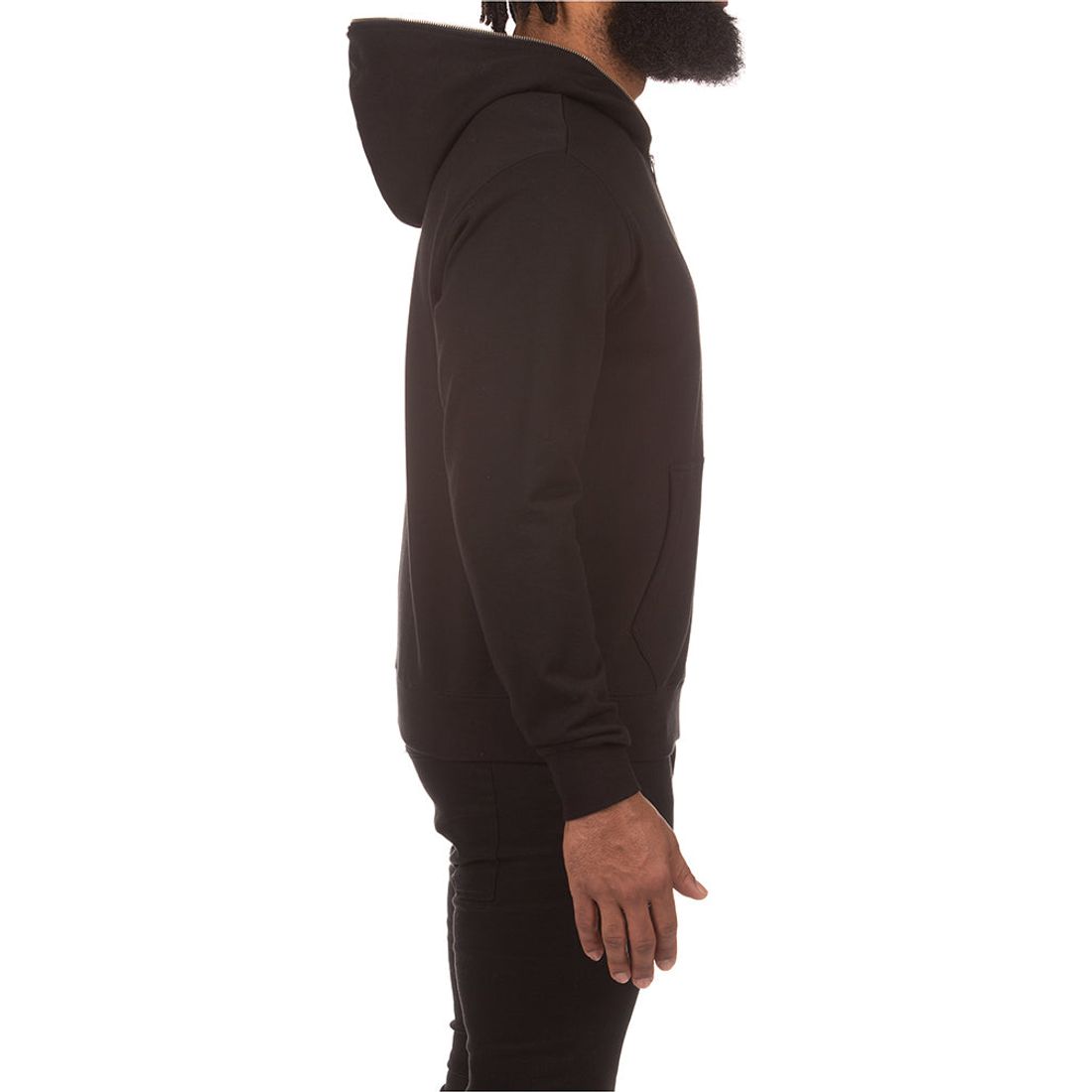 Black BBC logo helmet zip hoodie with adjustable hood and front pockets