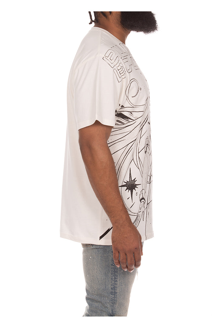 Close-up of the BBC Gardenia BB Anime SS Knit showcasing detailed stitching and vibrant design