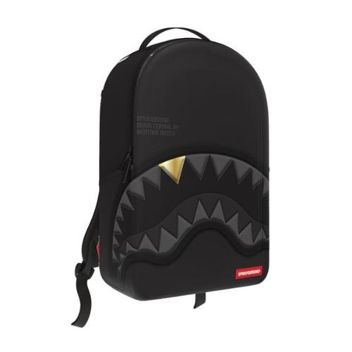 Sprayground Blacked Out Embossed Gold Tooth Backpack (B9325)