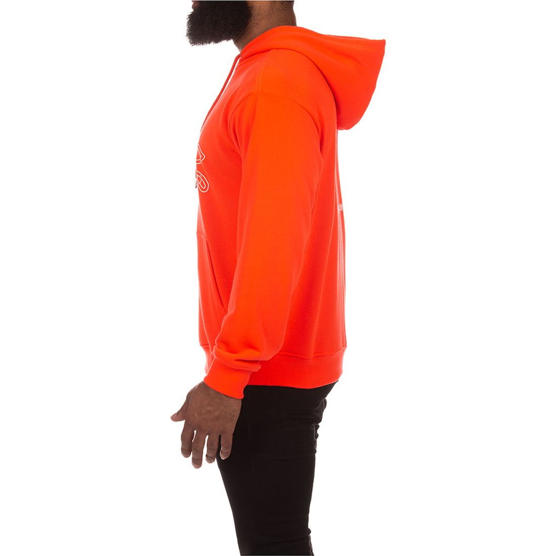Comfortable and stylish standard fit neon coral ice cream hoodie
