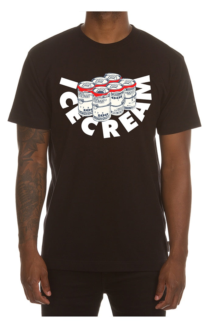 Ice Cream "Six Pack" SS Black Tee (451-6207)
