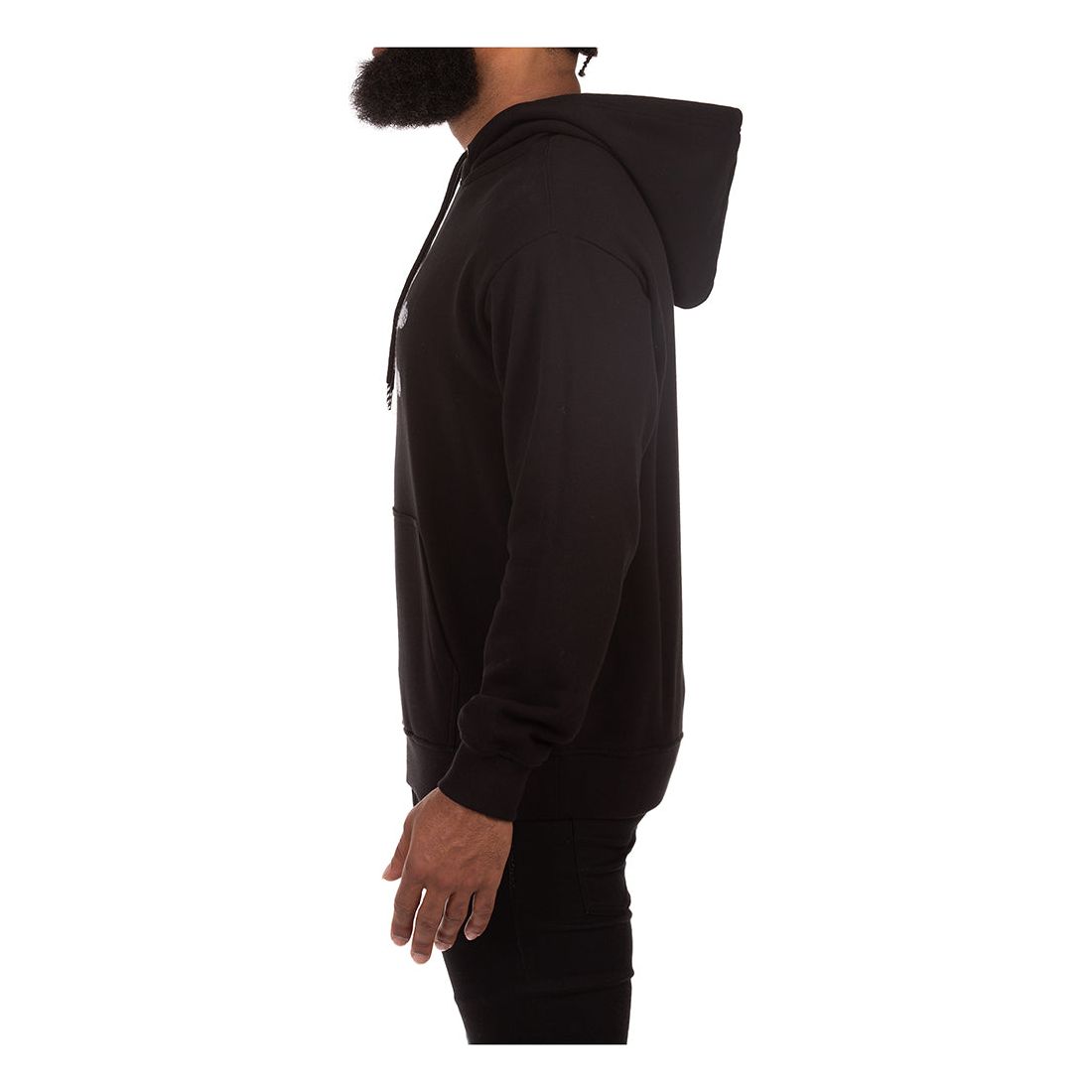 Front view of trendy hoodie featuring Ice Cream Croissant branding