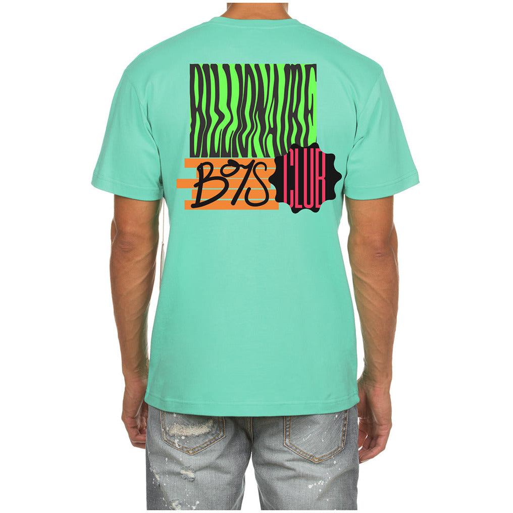 Close-up of BBC Ice Green BB Astro Blur SS Tee (831-3205) showcasing its stylish design and comfortable fit for casual wear