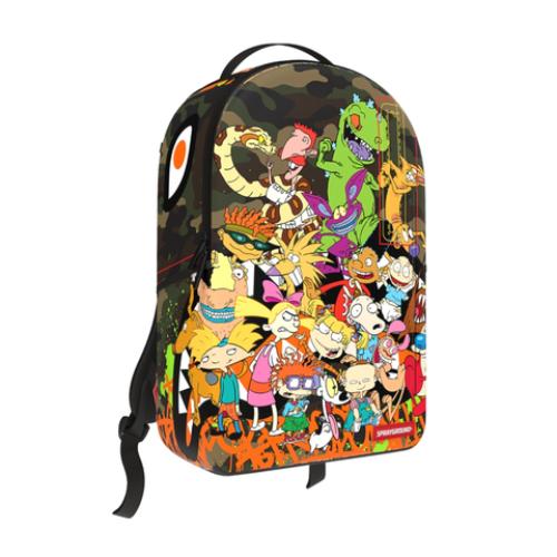 Sprayground 90's Nick Camo w/Graffiti Backpack (B9094)