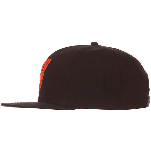 Black snapback hat with BBC logo in white, featuring flying B embroidery on the front panel