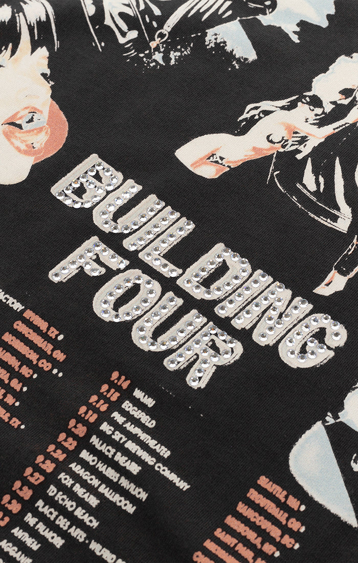 BLDG4 Stray SS Knit Tee - Charcoal Art (C51-4307)
