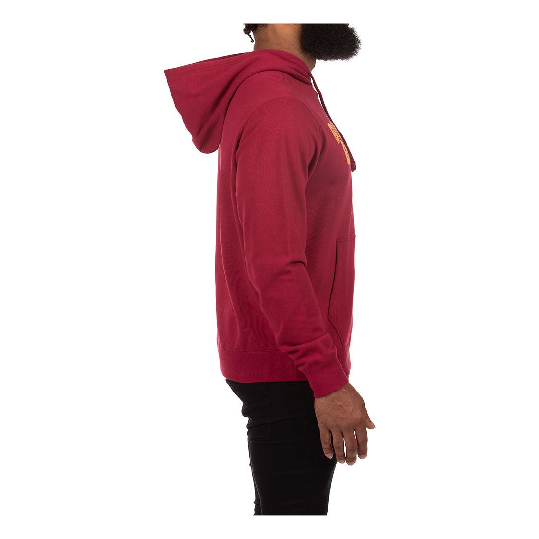 A close-up image of the BBC Rumba Red BB Contact Hoodie (831-9303) featuring the brand's iconic logo and stylish design