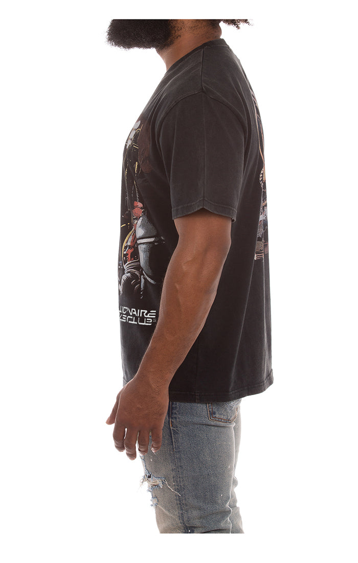 Black BB Odyssey SS Knit from Billionaire Boy's Club with oversized fit, style : 851-2304