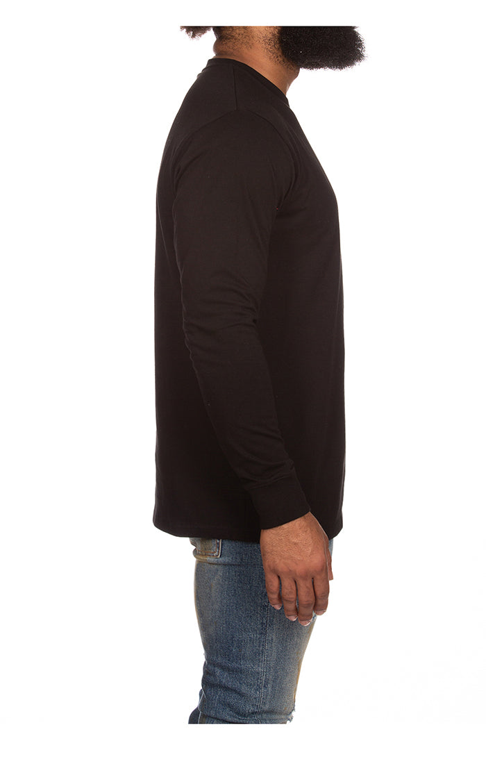 Side view of the BBC Black BB Line Helmet LS Knit (841-9308) showing ventilation