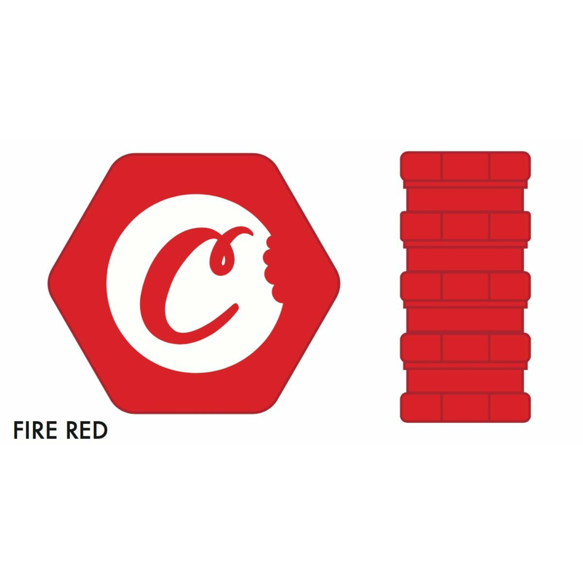 1550A4935 Cookies V2 Mini Stackable storage in red, with child-proof locking feature and durable plastic material