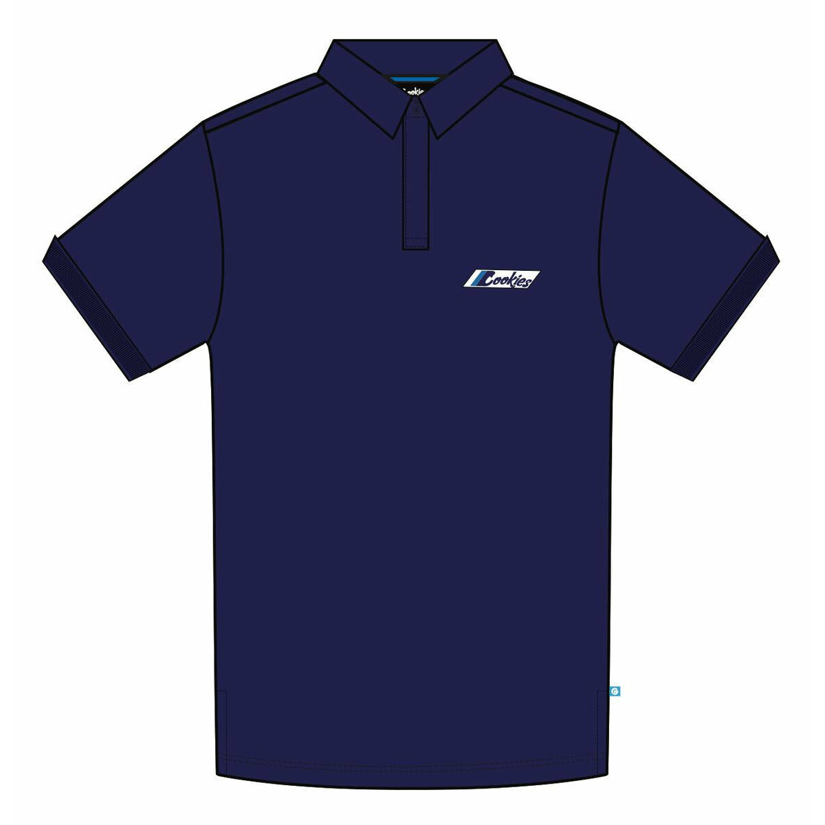 Cookies Aventador Cotton Pique Blue Polo (1550K4821)