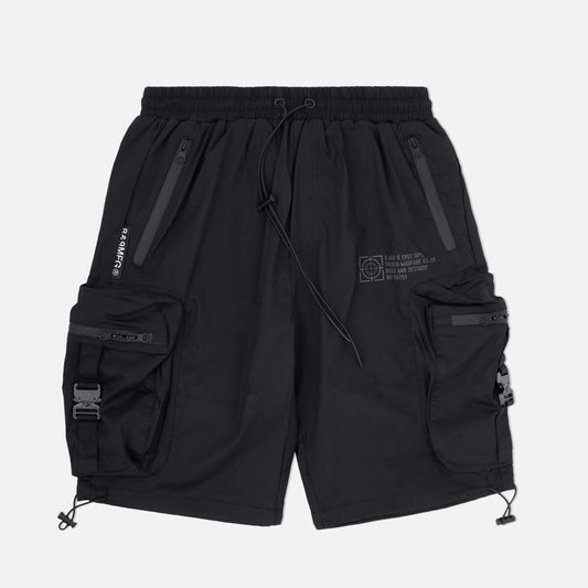 8&9 Combat Nylon Shorts - Black/Black ( SHCOMLBK)