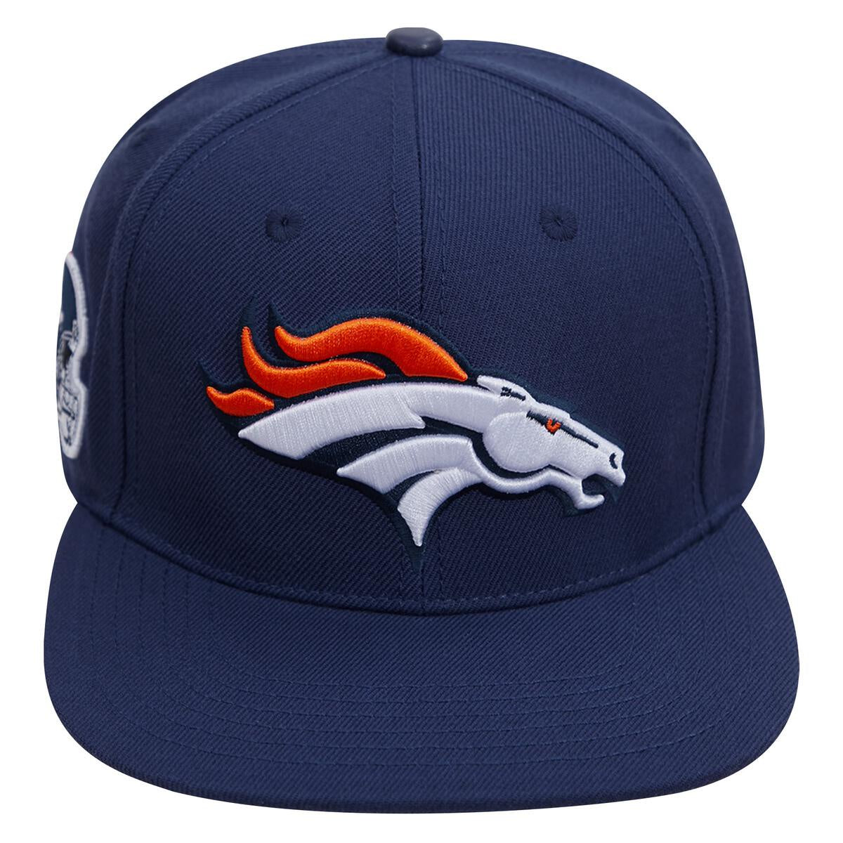 Pro Standard Denver Broncos Logo Navy Snapback, official NFL team merchandise