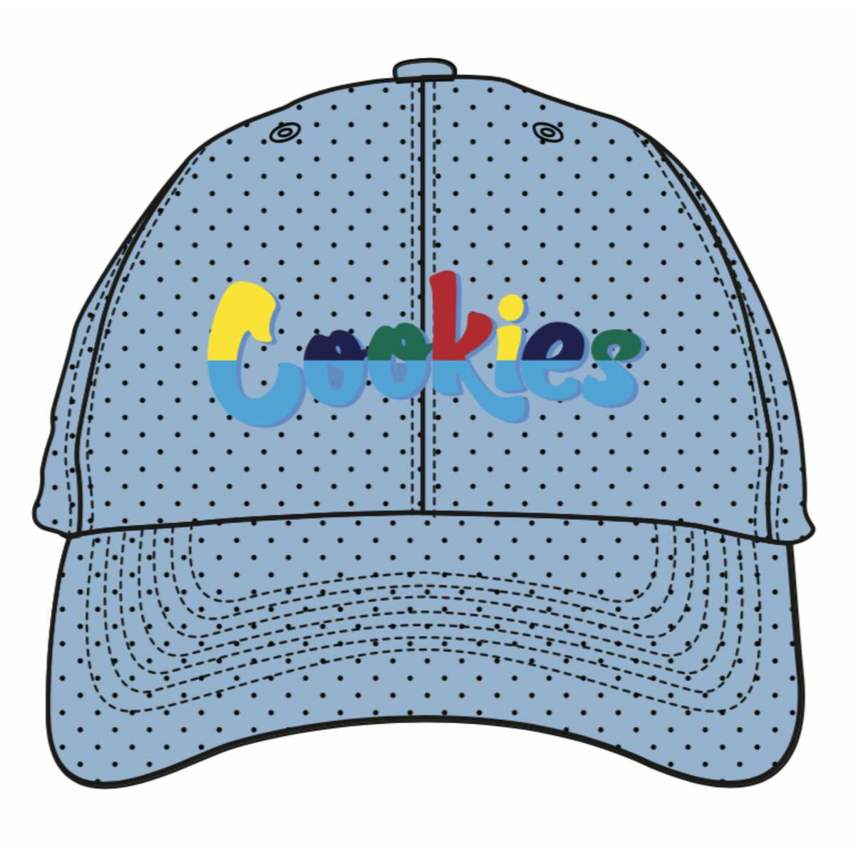 Blue Cookies Catamaran Mesh Carolina Dad Hat with adjustable strap