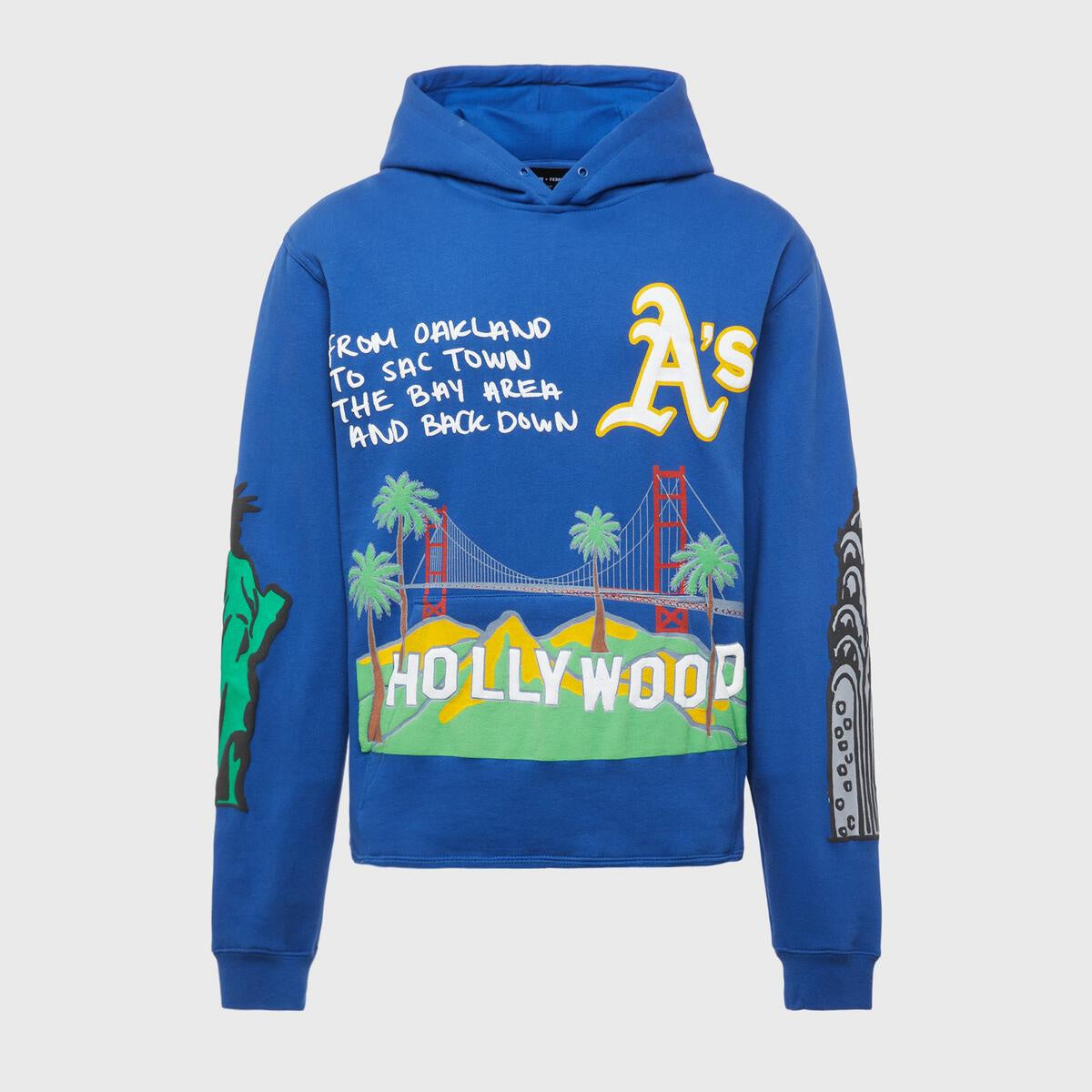 Homme Femme Cali to NYC Hoodie Blue - Main Image