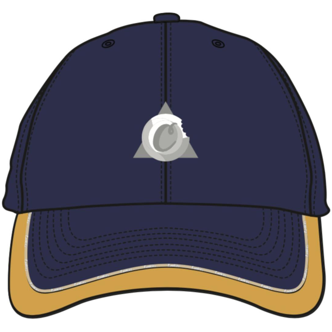 Indulge in the stylish comfort of the Cookies Contraband Silicone Logo Navy Dad Hat