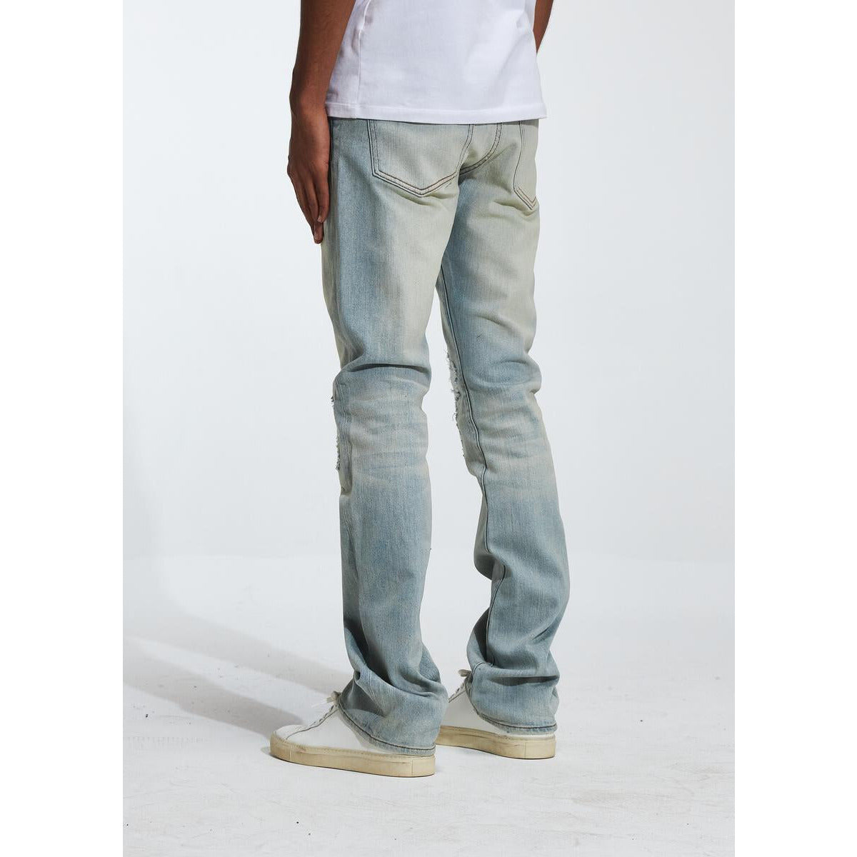 Embellish Hills Blue Wash Denim (EMBF222-15) featuring a classic 5-pocket design and button closure
