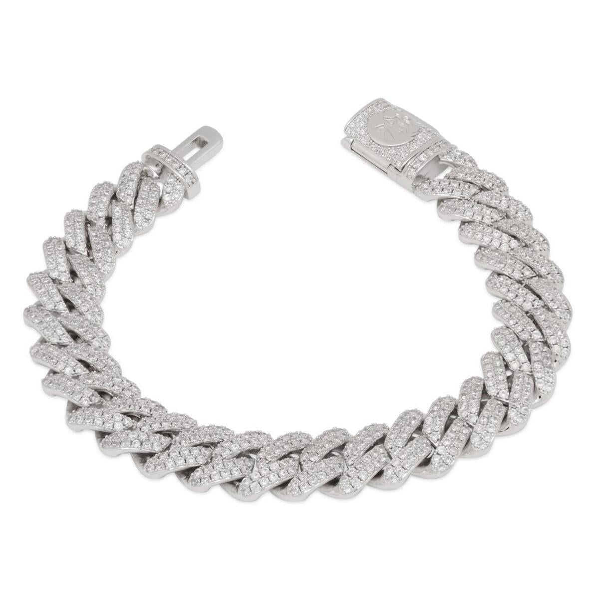 The Gold Gods 4mm White Gold Diamond Tennis Bracelet