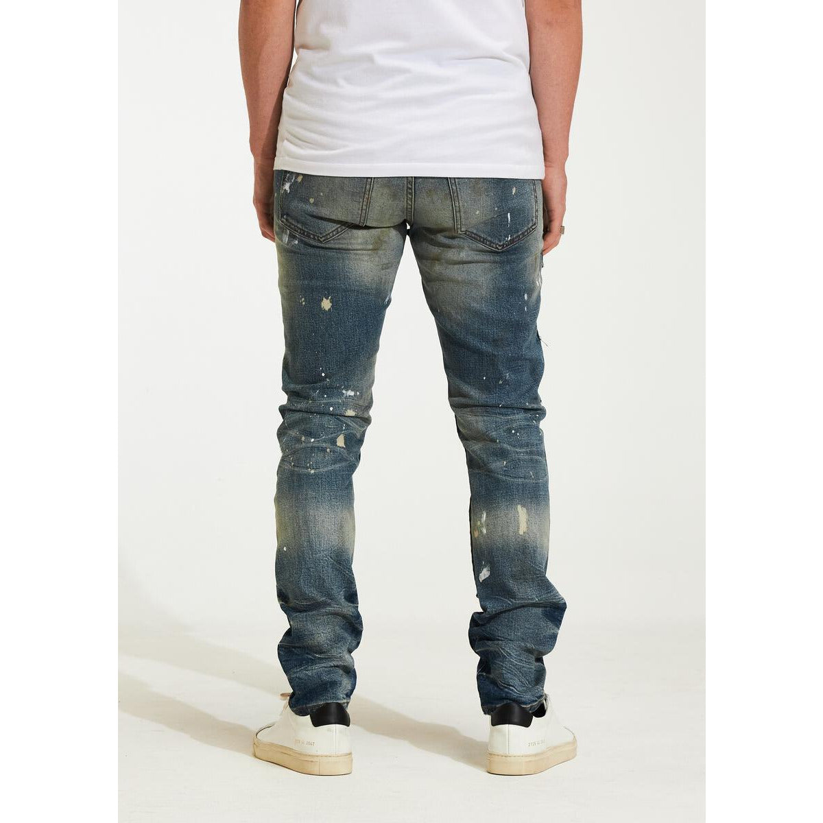 Embellish Creed Indigo Ripped Jeans featuring trendy ripped and repaired design
