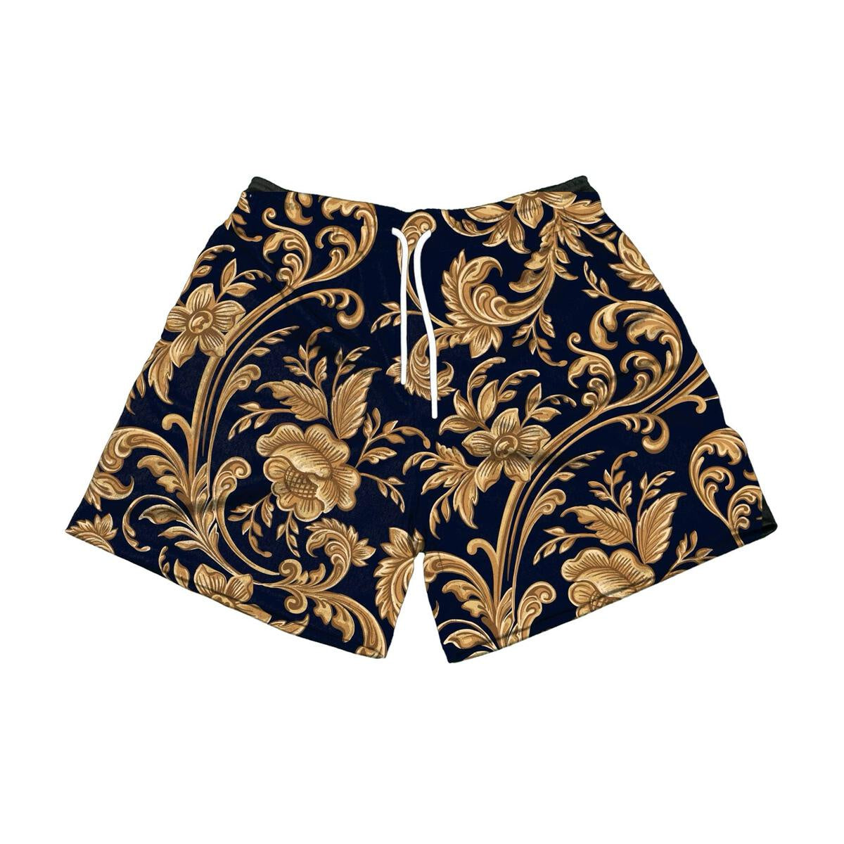Alt text: Stylish and versatile black floral shorts from The Edition Brand