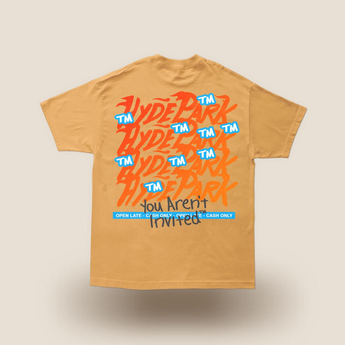 Hyde Park Thank You, Cop Again Tan Tee - a stylish and comfortable t-shirt in tan color with a bold and humorous print