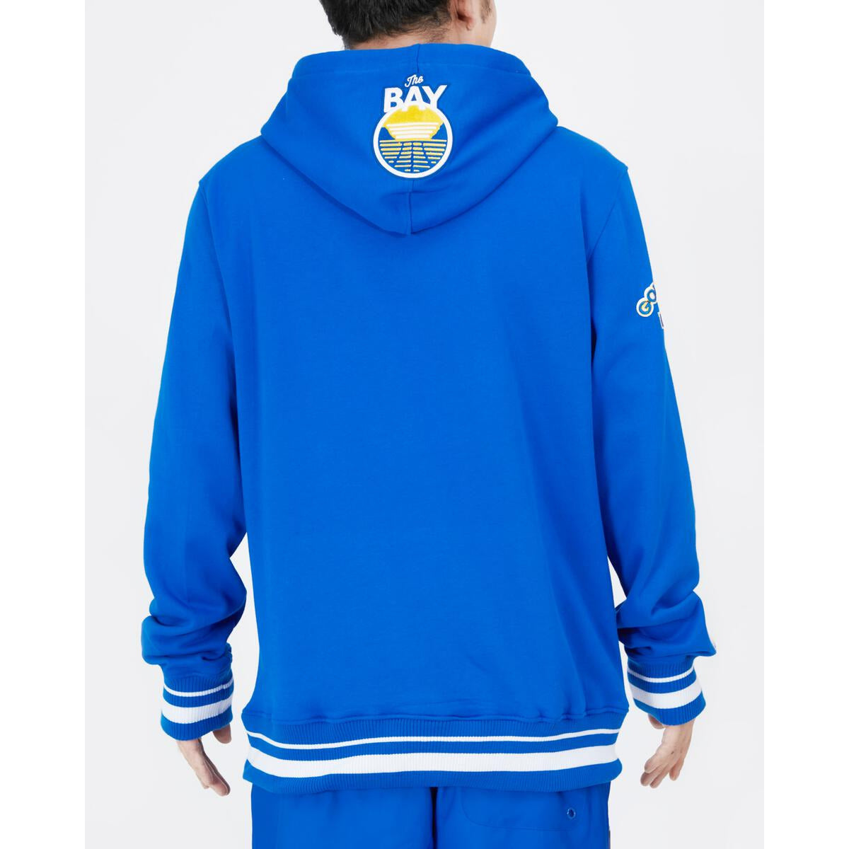 Pro Standard Golden State Warriors Retro Classic Hoodie in Royal Blue, featuring team logo and colors, perfect for any Warriors fan