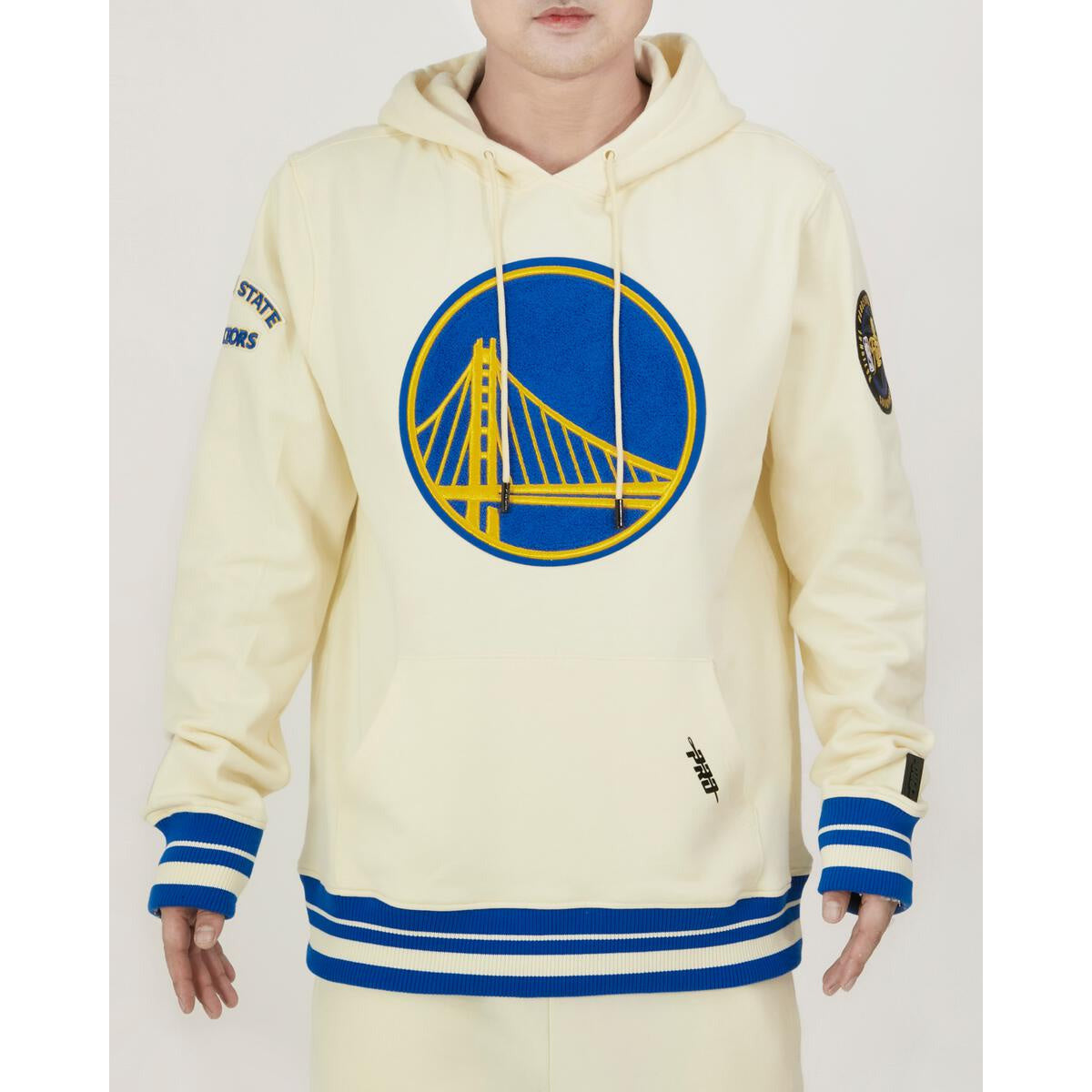 Pro Standard Golden State Warriors Retro Classic Hoodie - Eggshell