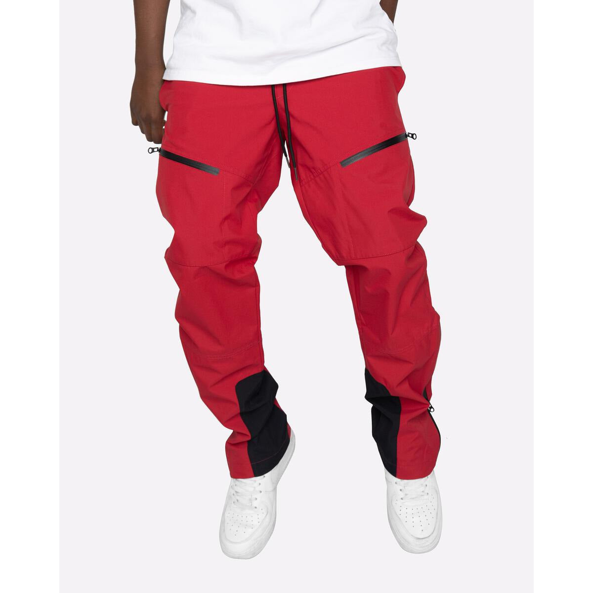 Men's EPTM Bronco Pants in vibrant red color, featuring a relaxed fit and adjustable waistband (EP10928)