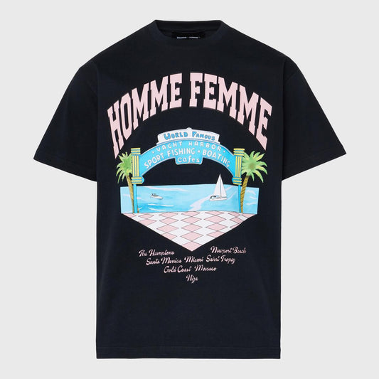 Homme + Femme "Yacht Club" Tee - Black