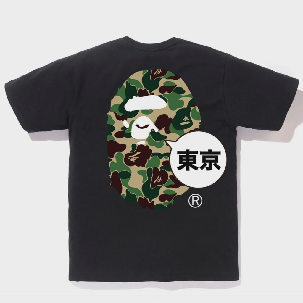 Black BAPE Tokyo Big Ape Head City Tee from FW22 collection, deadstock, brand new