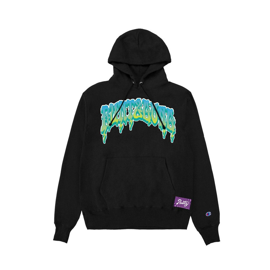 Black hoodie featuring the Runtz Gang 20 logo, perfect for casual wear