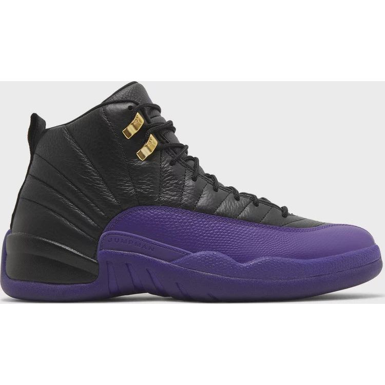 High-quality image of the Jordan 12 Retro Field Purple sneakers (model number CT8013-057) showcasing its sleek design and vibrant colorway