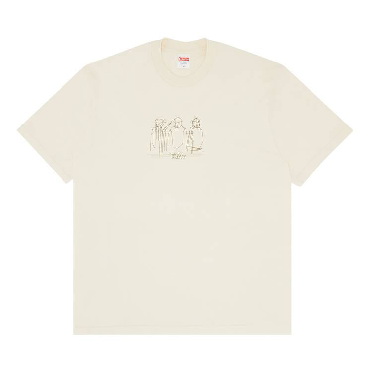 Supreme Three Kings Tee - Natural (SS23) showcasing a white cotton t-shirt with three kings graphic design